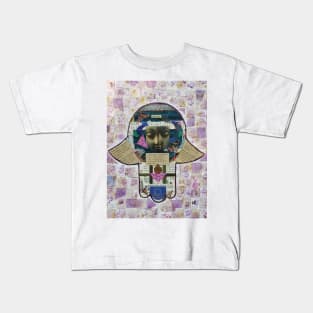 Buddha Speaks Hamsa by Harriette Knight Kids T-Shirt